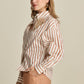 BLOUSE - Striped Poplin White