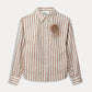 BLOUSE - Striped Poplin White