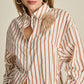 BLOUSE - Striped Poplin White