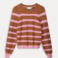 PULLOVER - Striped Sugar Brown