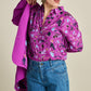 BLOUSE - Milly Featherfest Cactus Pink