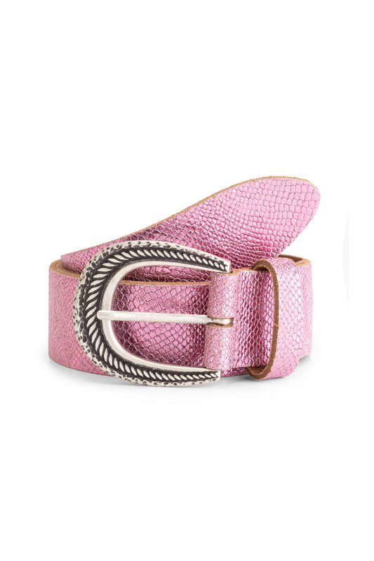 BELT - Snake Vibrant Pink