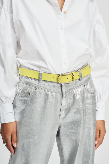 POM Amsterdam Belts Yellow / 75 BELT - Summer Lime