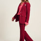 POM Amsterdam Blazers BLAZER - Burgundy Red