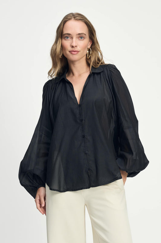 POM Amsterdam Blouses Black / 34 BLOUSE - Lena Black