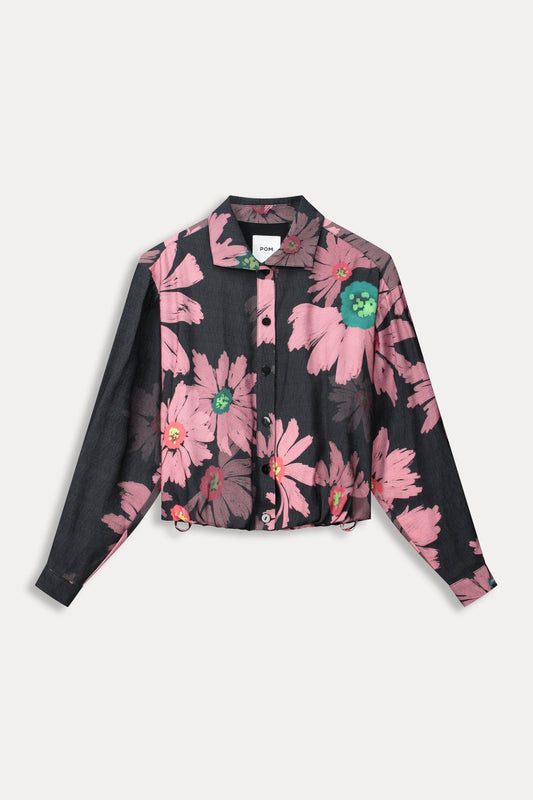 POM Amsterdam Blouses BLOUSE - Big Blooming Pink