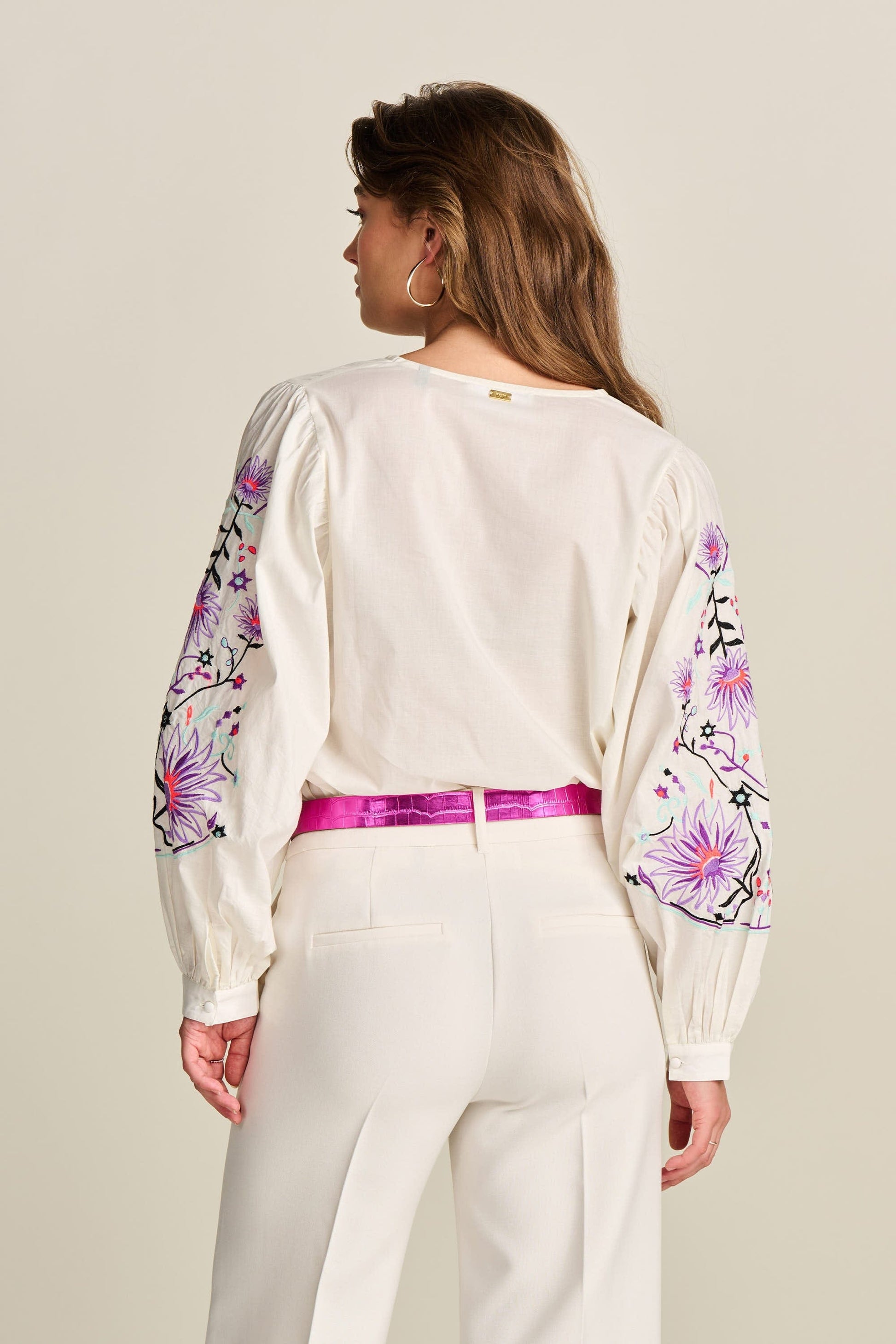 POM Amsterdam Blouses BLOUSE - Embroidery Purple
            