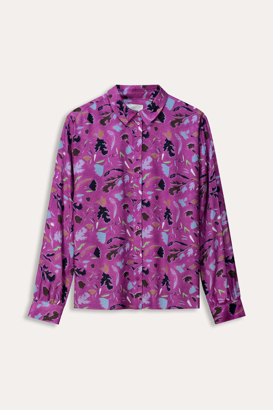 POM Amsterdam Blouses BLOUSE - Milly Featherfest Cactus Pink