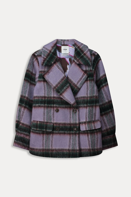 POM Amsterdam Coats COAT - Checks Lavender