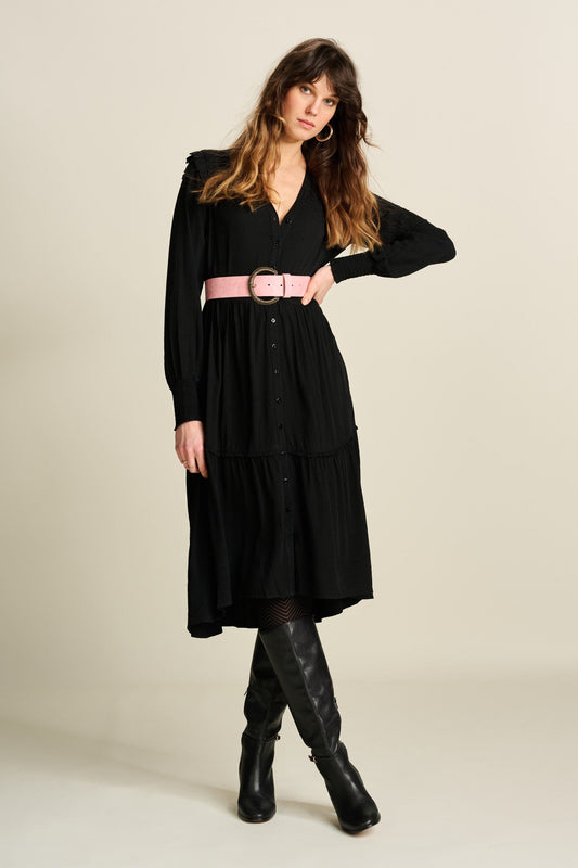 POM Amsterdam Dresses Black / 34 DRESS - Eden Black