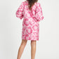 POM Amsterdam Dresses DRESS - Floral Jacquard Raspberry