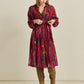 POM Amsterdam Dresses DRESS - Woody Burgundy Red