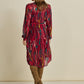 POM Amsterdam Dresses DRESS - Woody Burgundy Red