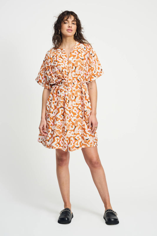 POM Amsterdam Dresses Orange / 34 DRESS - Adventure