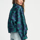 POM Amsterdam Jackets JACKET - Floral Jacquard Fresh Blue