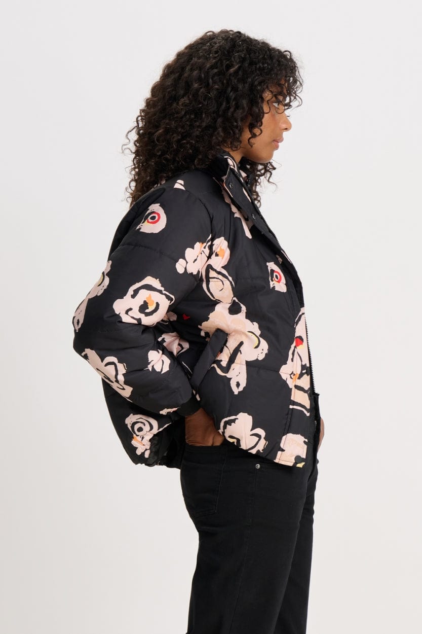 Black shop flower jacket