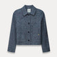 POM Amsterdam Jackets JACKET - Tweed Blue