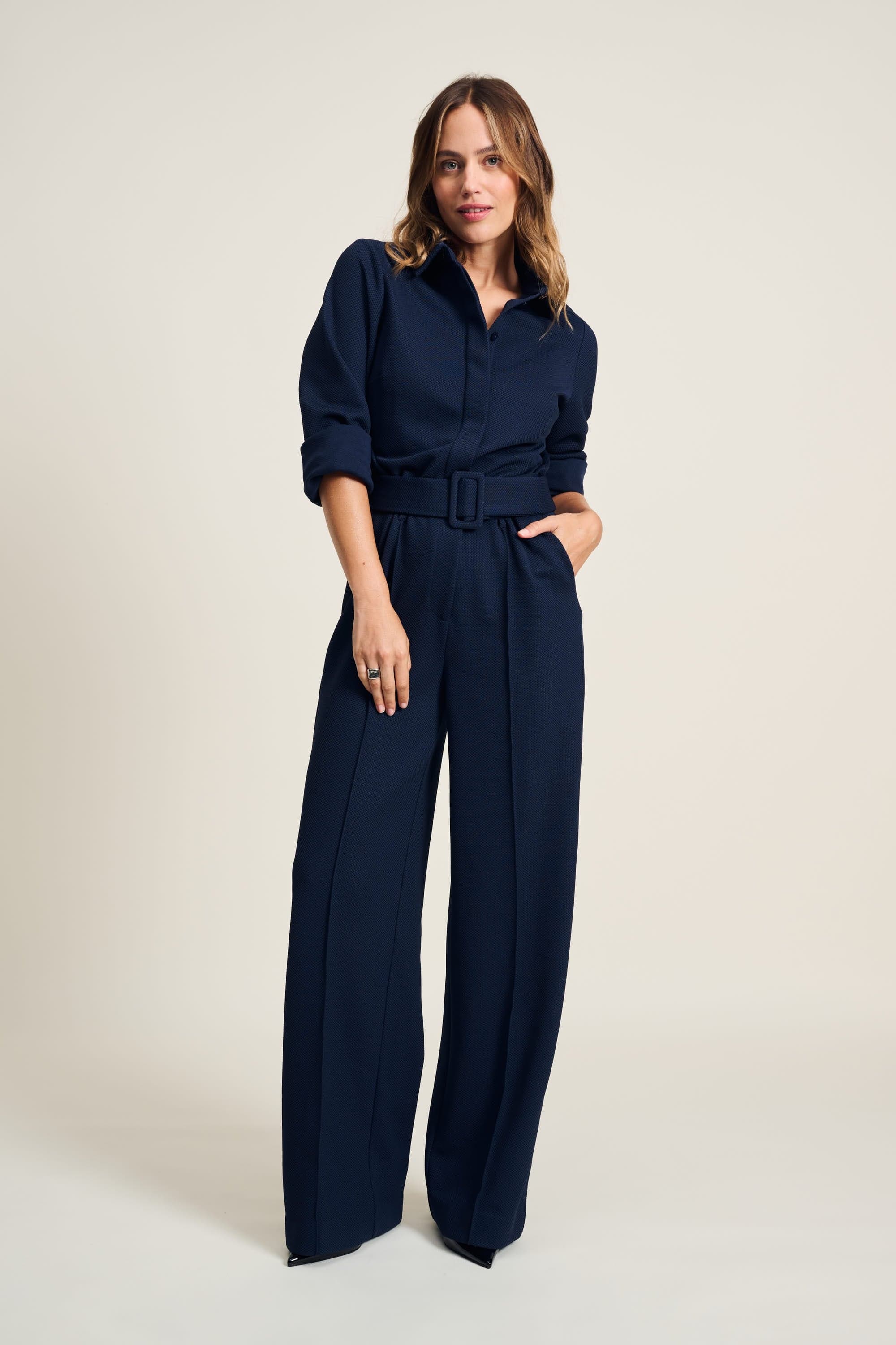 Dark navy blue jumpsuit online