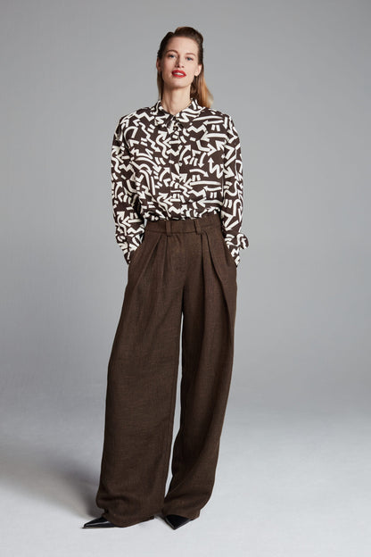 POM Amsterdam Pants Brown / 34 PANTS - Winona