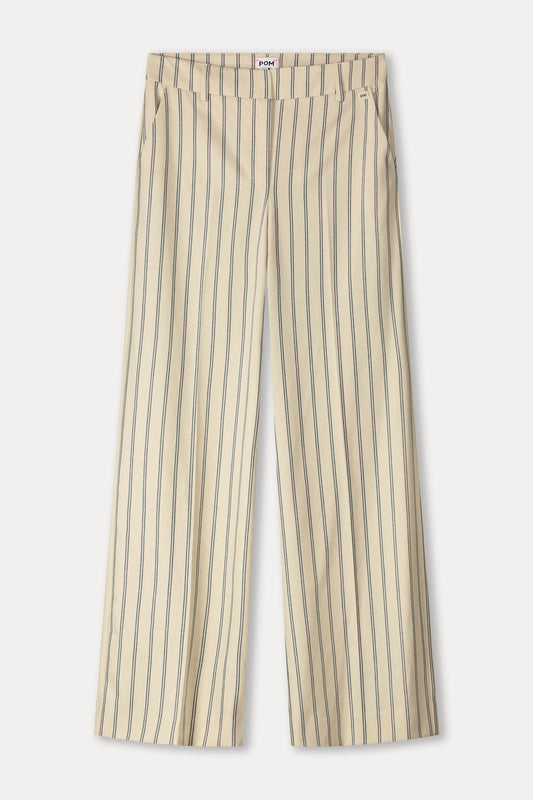 POM Amsterdam Pants PANTS - Striped Cream