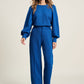 POM Amsterdam Pants PANTS - Wide Leg Mid Blue