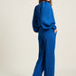 POM Amsterdam Pants PANTS - Wide Leg Mid Blue