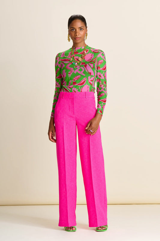 POM Amsterdam Pants Pink / 34 PANTS - Wide Leg Pink Glow