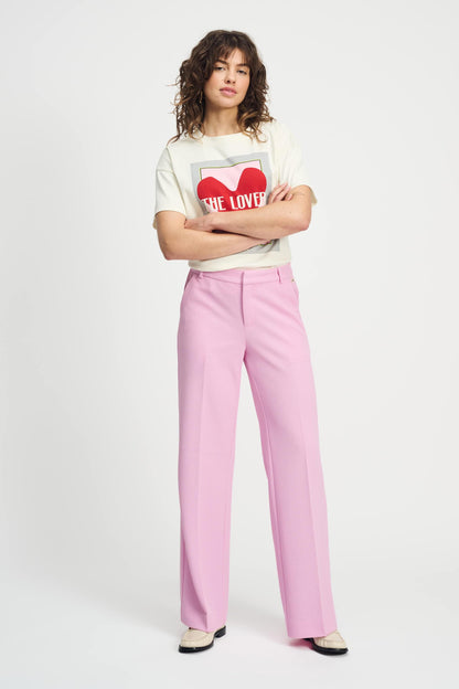 POM Amsterdam Pants Pink / 34 PANTS - Wide Leg Rose Pink