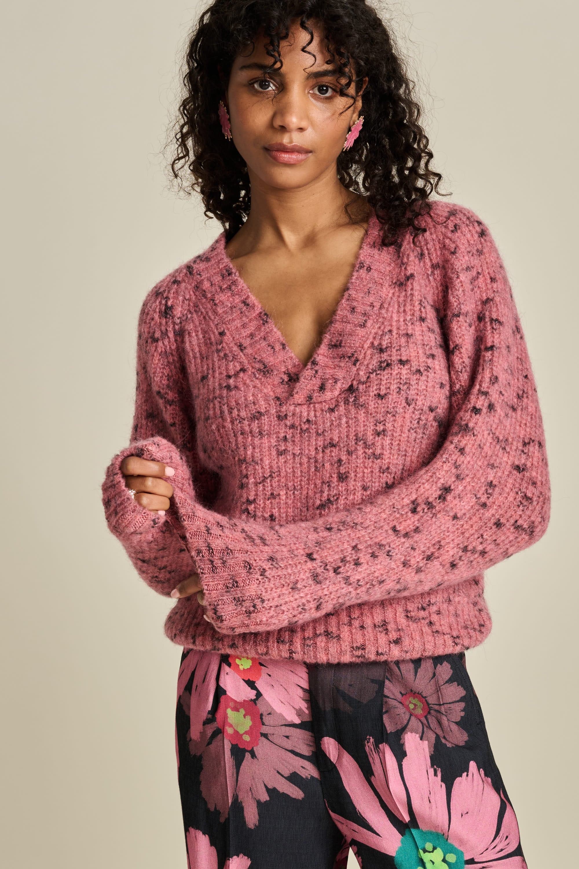 POM Amsterdam Pullovers PULLOVER - Animal Pink