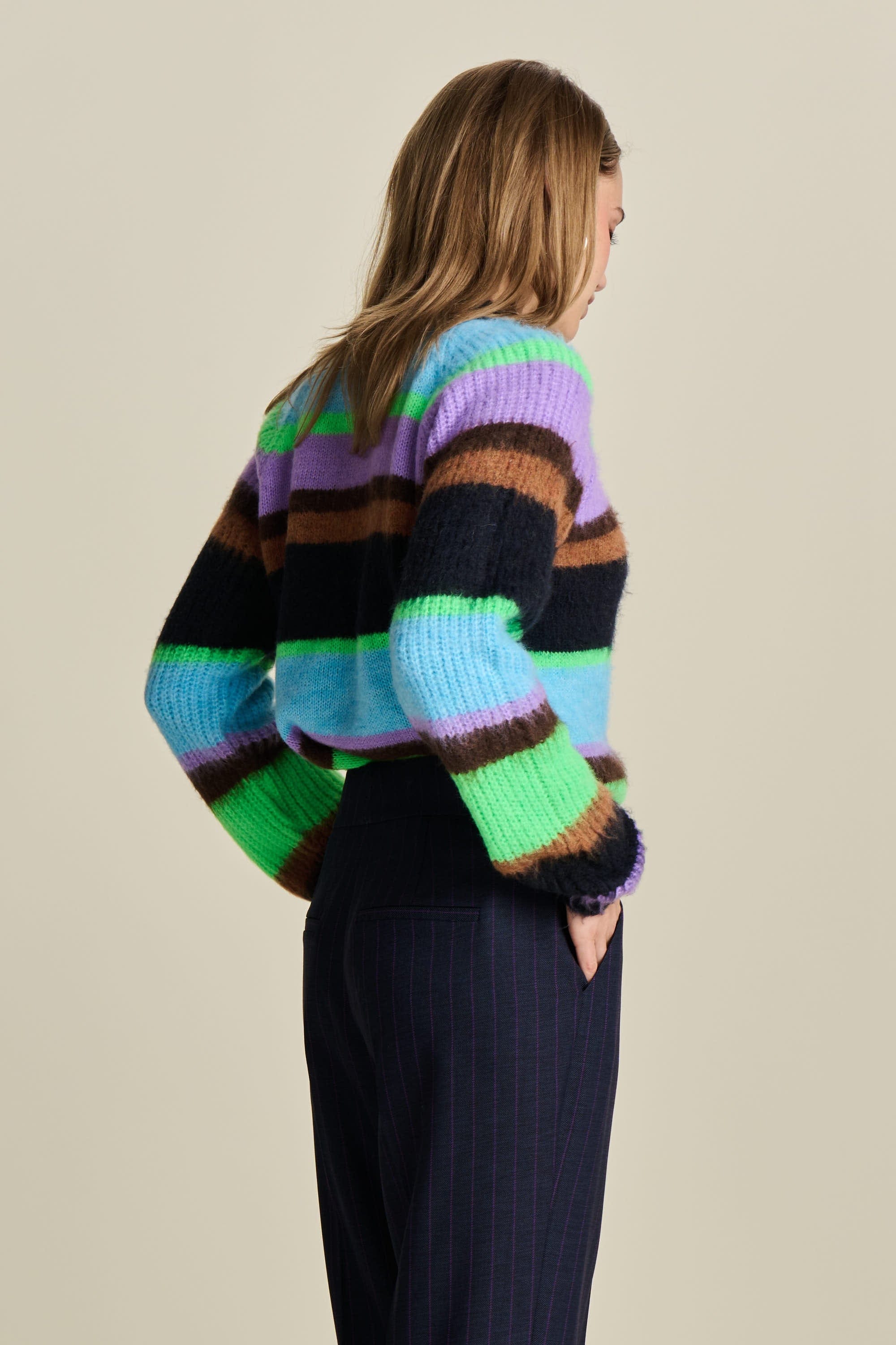 POM Amsterdam Pullovers PULLOVER - Brushed Stripes