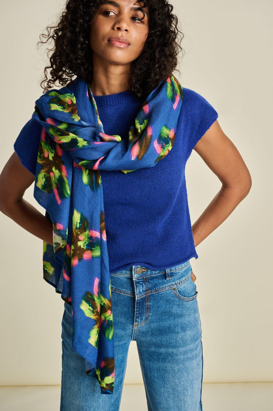 POM Amsterdam Shawls Blue / OS SHAWL - Butterfly Blue