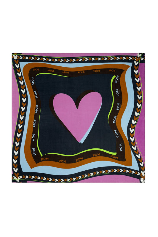 POM Amsterdam Shawls Multi colour / OS SHAWL - Silk Heart