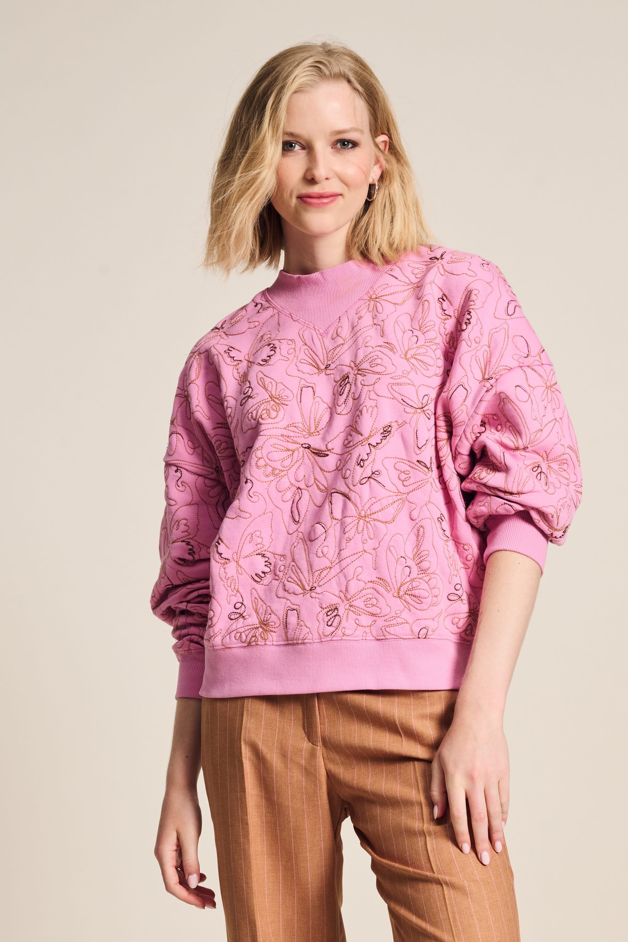 A.L.C. Pink Aubry deals Pom Sweater