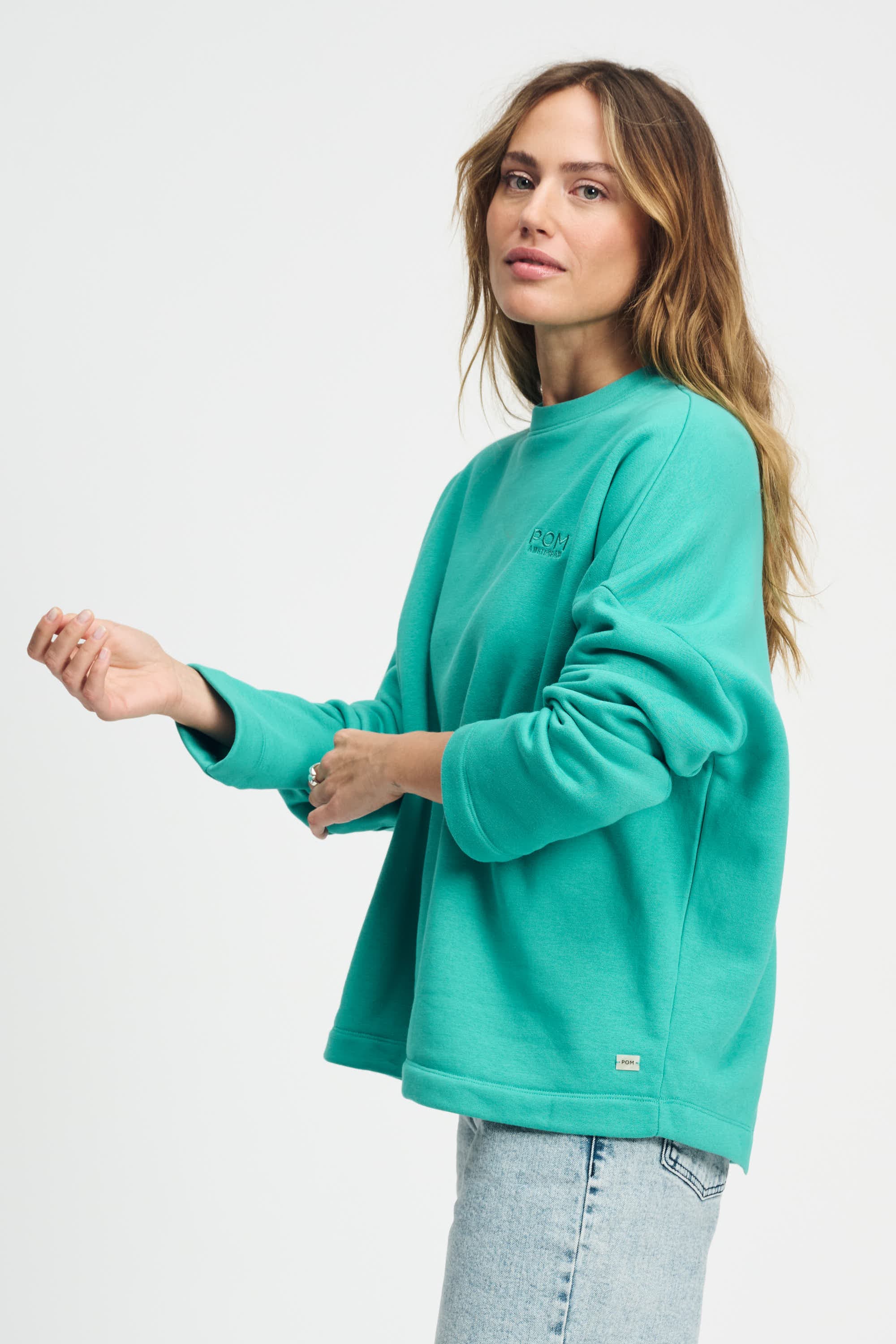 POM Amsterdam Sweaters SWEATER - Fresh Green