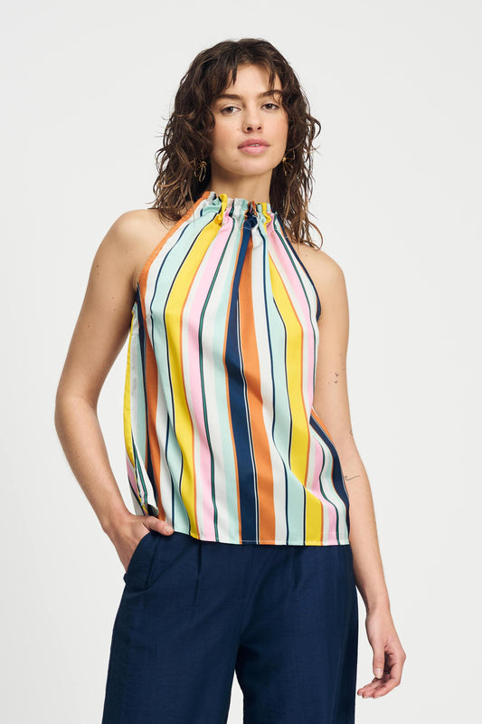 POM Amsterdam Tops Multi colour / 34 TOP - Paradise Stripes