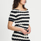 POM Amsterdam Tops TOP - Crochet Black white