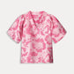 POM Amsterdam Tops TOP - Floral Jacquard Raspberry