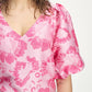 POM Amsterdam Tops TOP - Floral Jacquard Raspberry