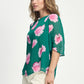 POM Amsterdam Tops TOP - Meadow Flowers Green