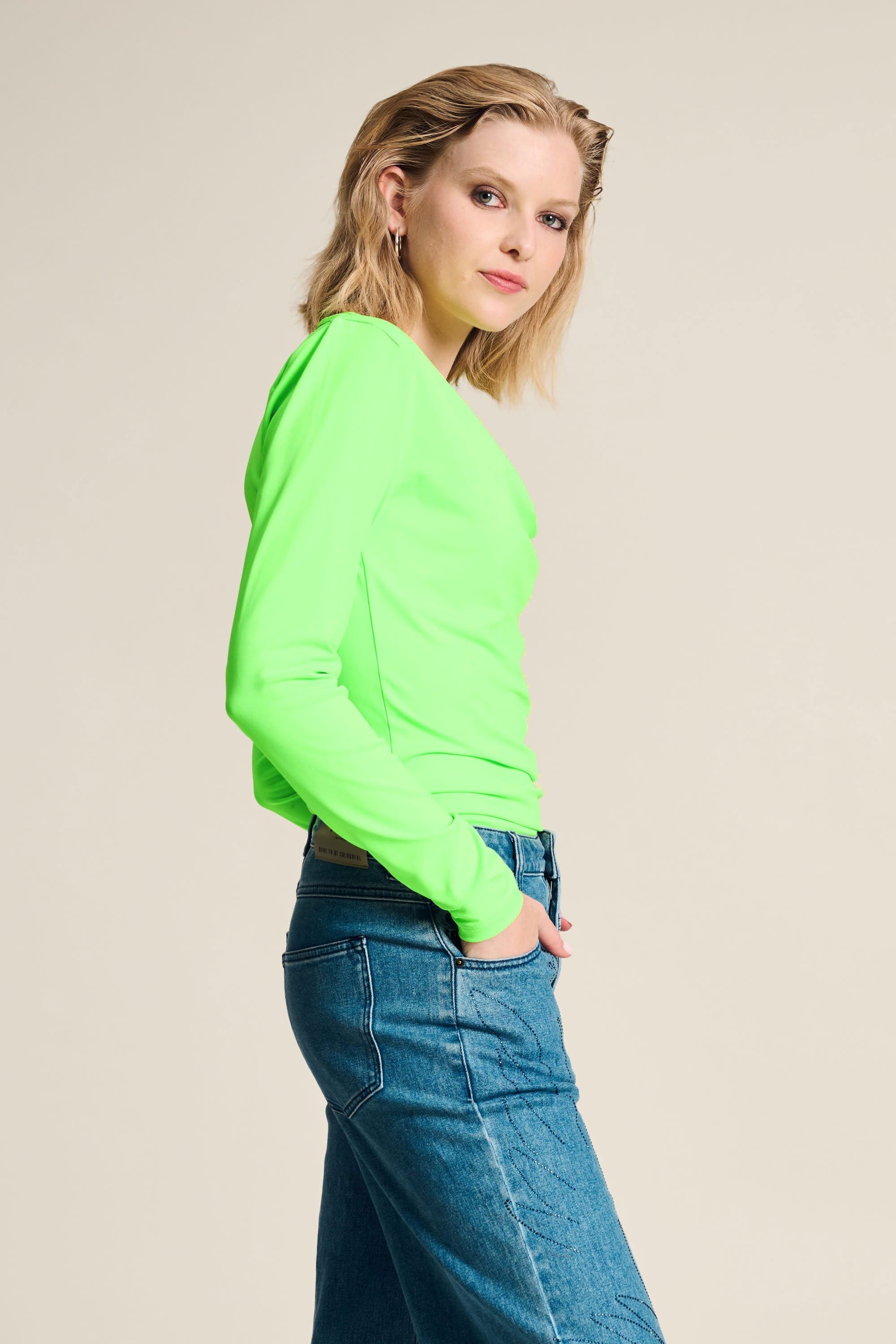 POM Amsterdam Tops TOP - Waterfall Vibrant Green