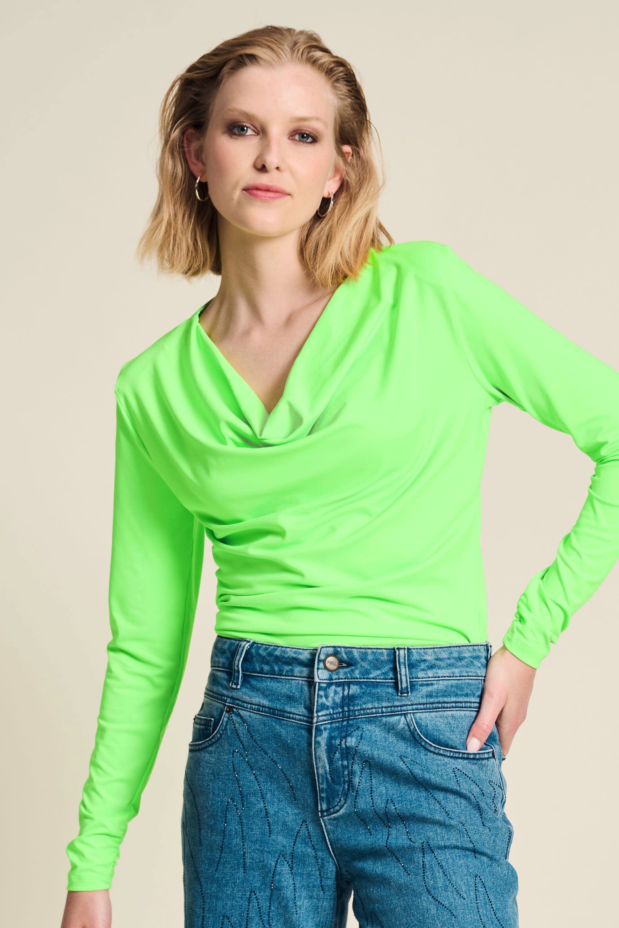 POM Amsterdam Tops TOP - Waterfall Vibrant Green