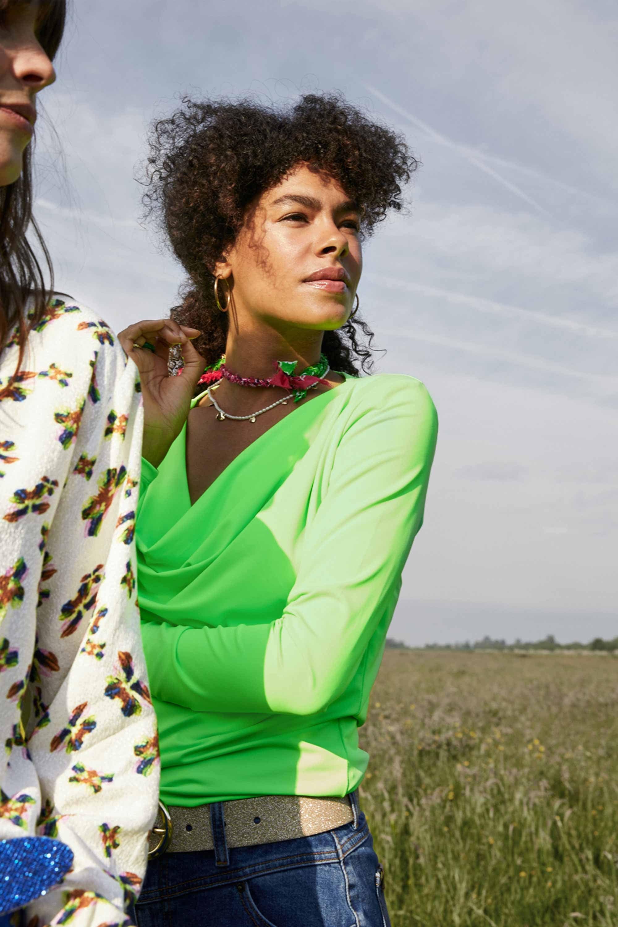 POM Amsterdam Tops TOP - Waterfall Vibrant Green