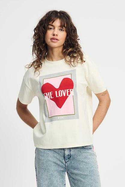 POM Amsterdam Tshirts White / 34 TSHIRT - The Lover