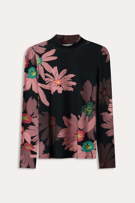 POM Amsterdam Turtlenecks TURTLENECK - Big Blooming Pink